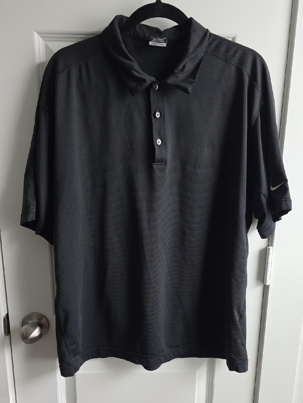 Nike Men's Black Performance Golf Polo Large G103